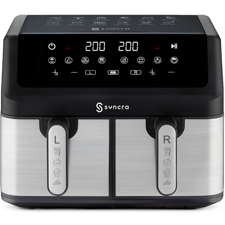 Frytkownica Syncra AeroChef Duo 10L DWUKOMOROWA FRYTOWNICA Air Fryer POJEMNA PODWÓJNA