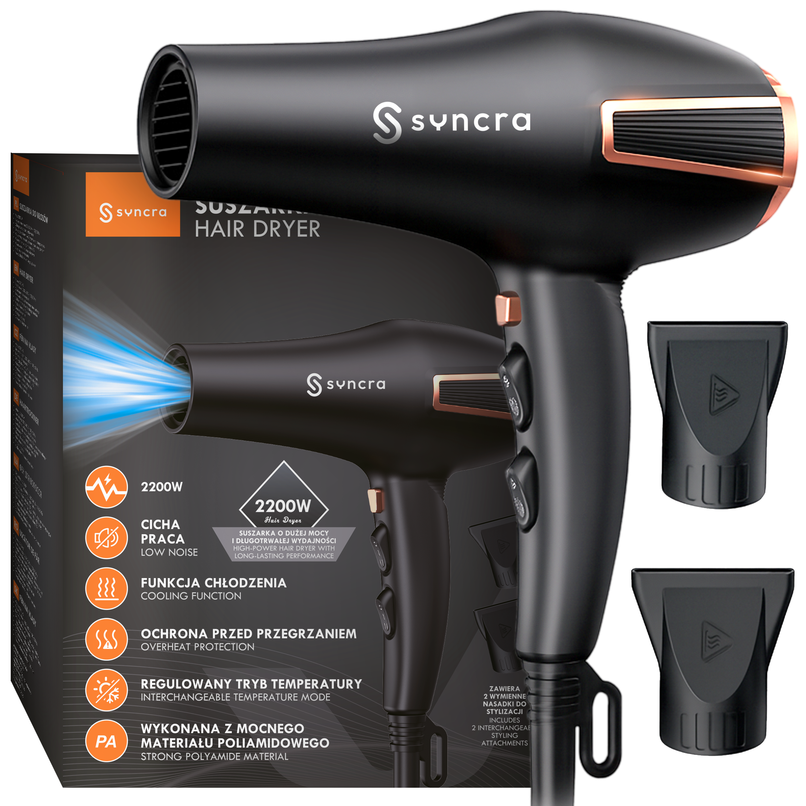 Matowa obudowa PA66 suszarki Syncra ThermoDry
