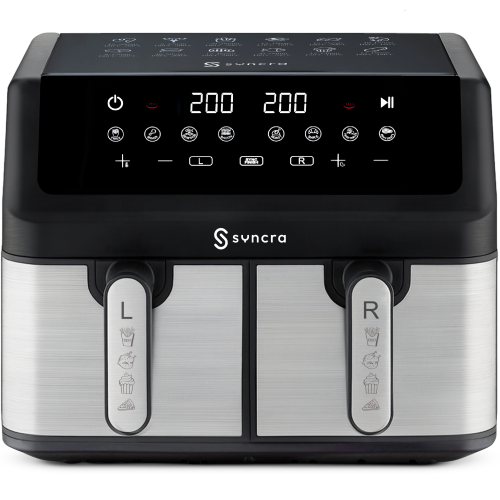 Frytkownica Syncra AeroChef Duo 10L DWUKOMOROWA FRYTOWNICA Air Fryer POJEMNA PODWÓJNA