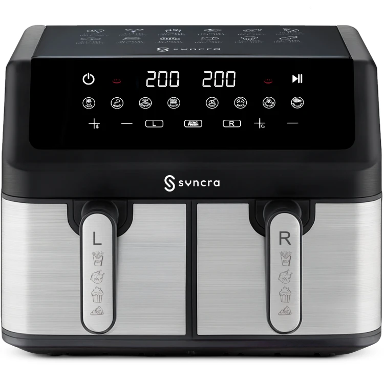 Frytkownica Syncra AeroChef Duo 10L DWUKOMOROWA FRYTOWNICA Air Fryer POJEMNA PODWÓJNA