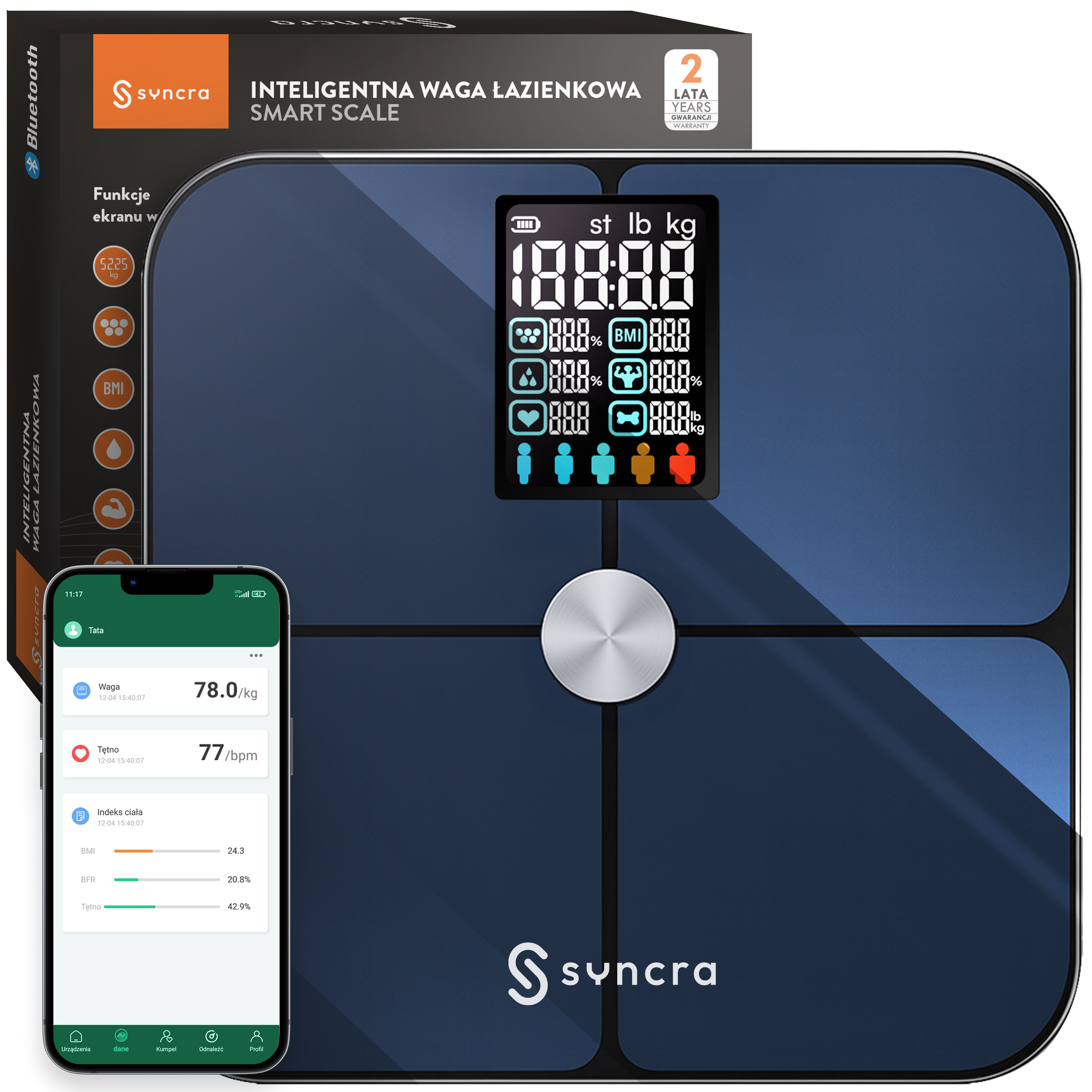 Waga Syncra SmartScale z jednolitą powłoką ITO